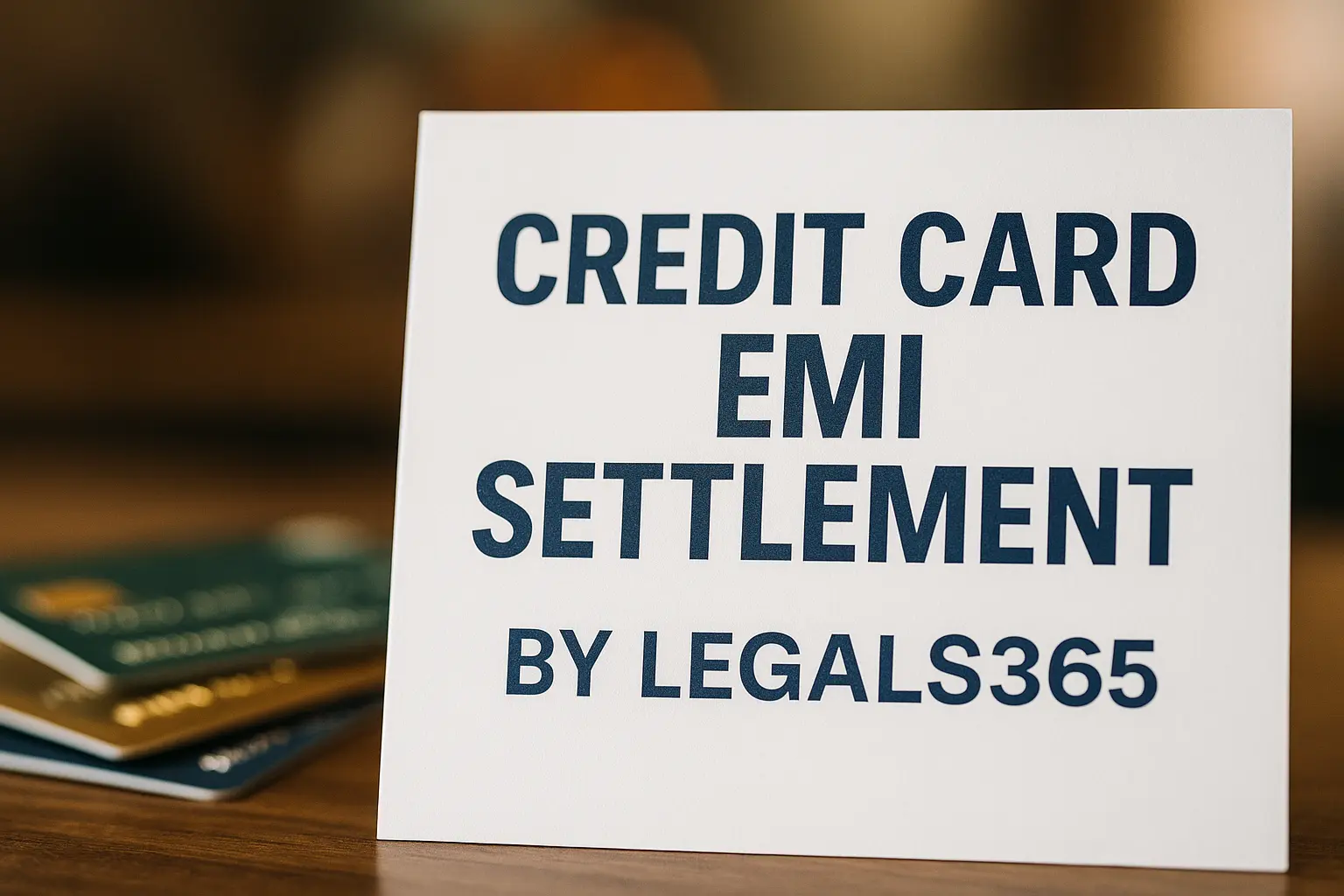 Credit Card EMI settlement
