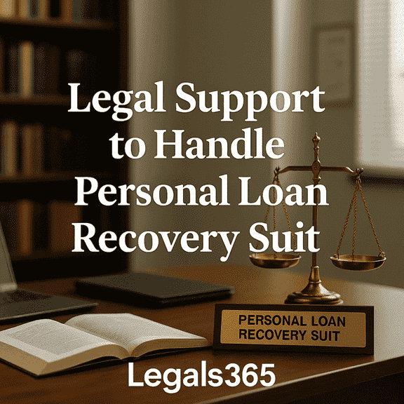 Legal support to handle personal loan recovery suit