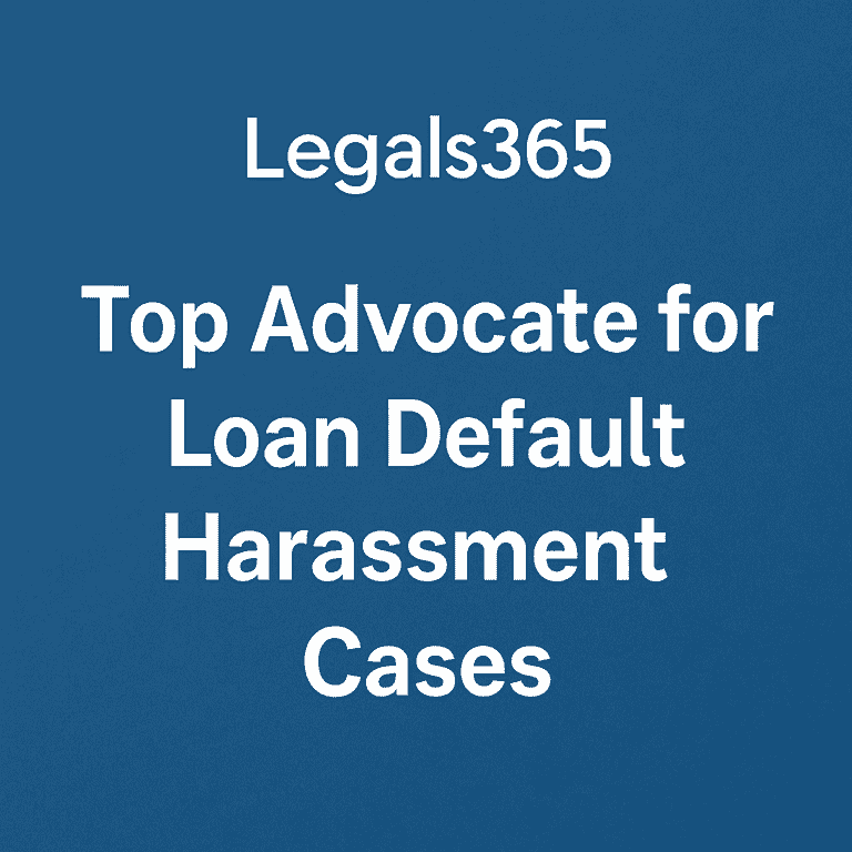 Top advocate for loan default harassment cases