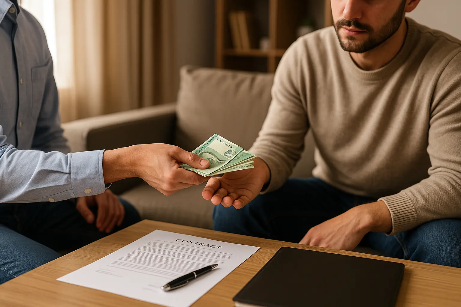 How can I protect myself when lending money to friends or family?
